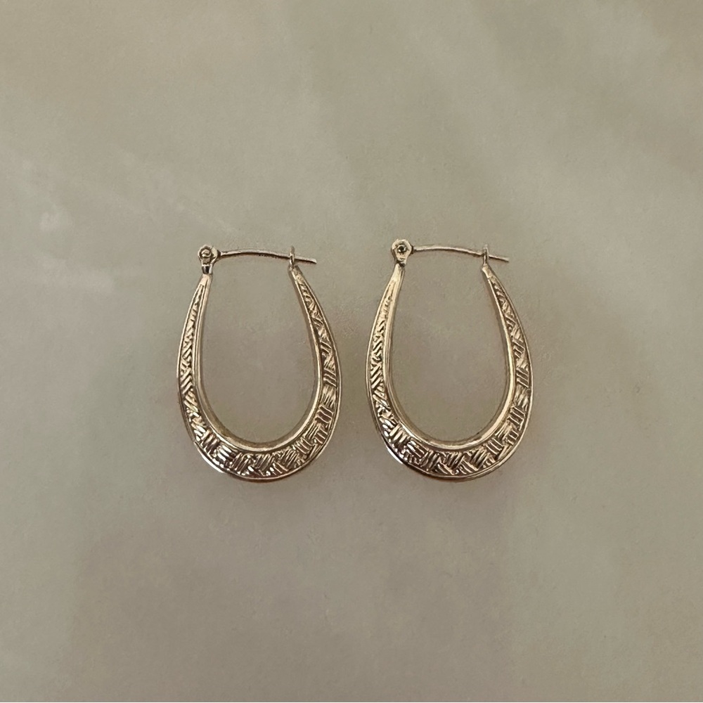 10k Solid Gold Earrings - Picture 4 of 14